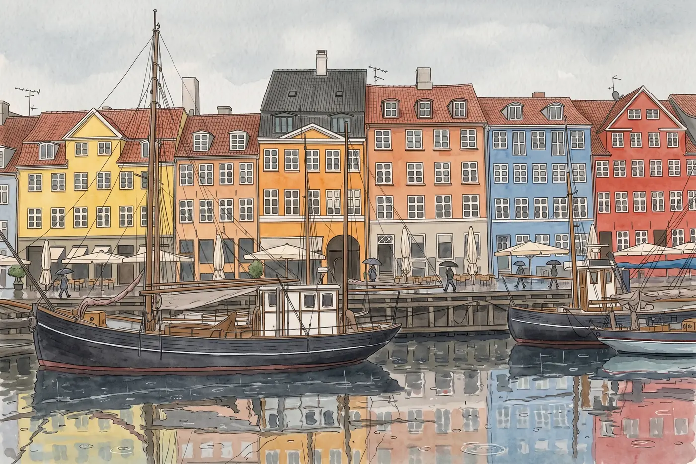 Nyhavn in the rain: what to do on a rainy day